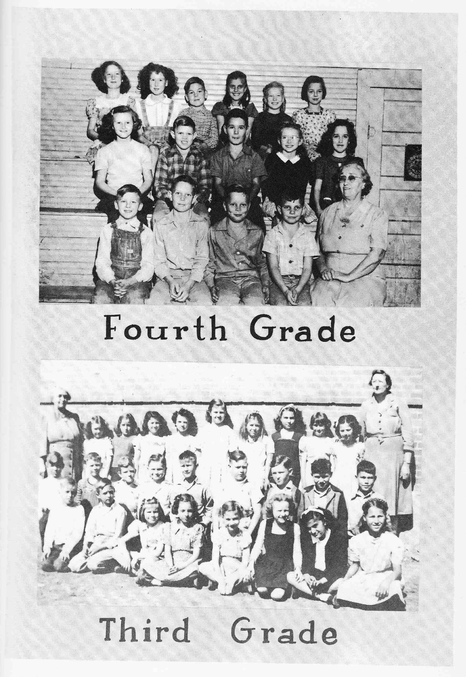 Pages of the 1946 Alvord TX School Yearbook